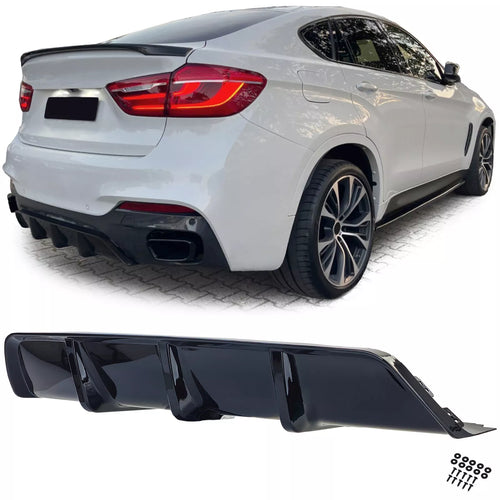 Diffusore posteriore Performance nero lucido per BMW X6 F16 14-19