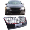 Griglia a favi Sport senza emblema + barra rossa per VW Golf 5 GTI 03-09