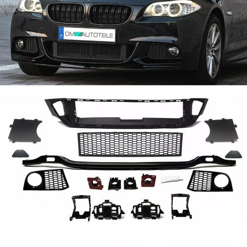 SET Accessori Set Completo Paraurti Anteriore per BMW Serie 5 F10 F11 M Sport