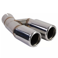 Terminale di Scarico Doppio Tubo Cromato, per BMW Serie 3 F30 F31 316 318 320