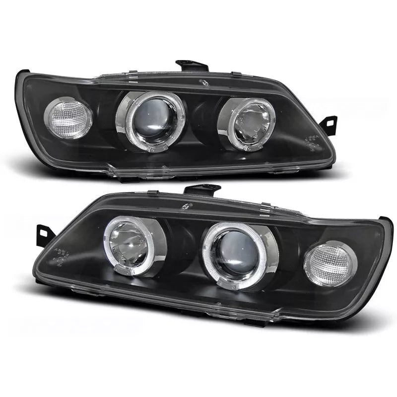 Fari Angel Eyes led Nero per peugeot 306 1993 al 1997