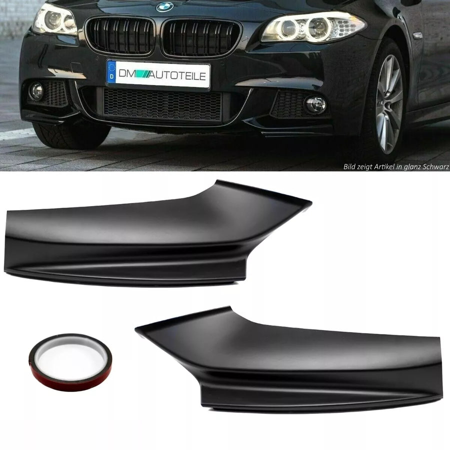 Flaps SET spoiler angoli lama Nero Opaco per BMW F10 F11 M Sport