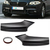 Flaps SET spoiler angoli lama Nero Opaco per BMW F10 F11 M Sport