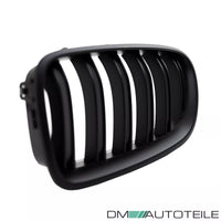 2x Griglia nera opaca doppia barra per BMW F10 F11 anche M M5