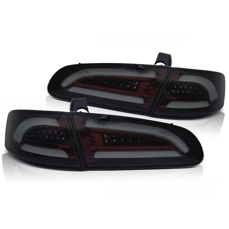 Luci posteriori full LED Lightbar per Seat Ibiza 6L 2002-2008 rosso/fumo