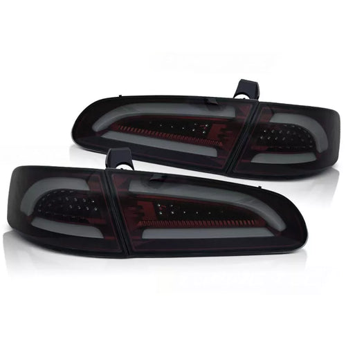 Luci posteriori full LED Lightbar per Seat Ibiza 6L 2002-2008 rosso/fumo