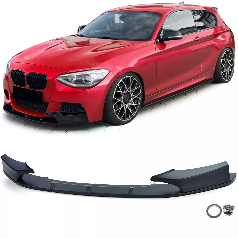Lama Anteriore Perfomance nero opaco per BMW Serie 1 F20 F21 10-14