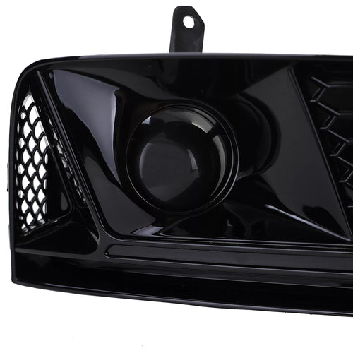 Griglia a nido d'ape mascherine paraurti lucido per Audi A4 B9 15-19