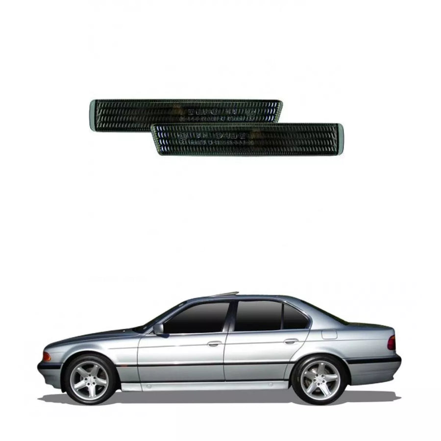 Frecce Laterali Frecce Smoked Nero Sinistro Nuove per BMW Serie 7 (E38) tutte