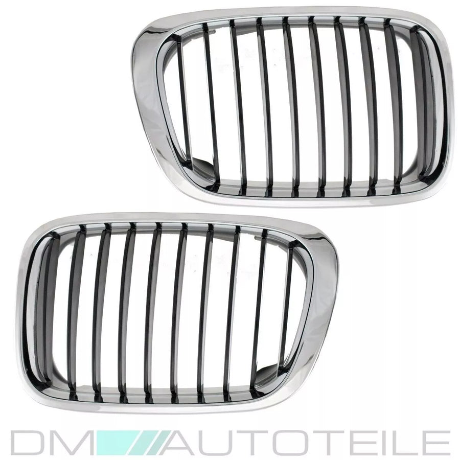 KIT Griglia cromata nera opaca per BMW Serie 3 E46 98-01 Touring
