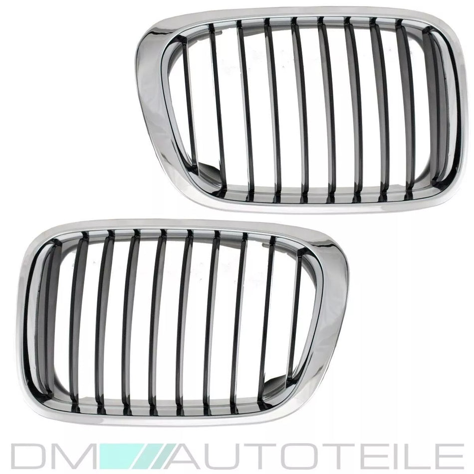 KIT Griglia cromata nera opaca per BMW Serie 3 E46 98-01 Touring