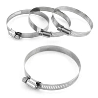 Kit tubi aspirazione power alluminio lucido universale per filtro aria sportivo