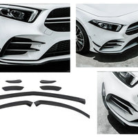 AERO FLAPS NERO Anteriore per MERCEDES W177 CLASSE A