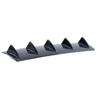 Diffusore posteriore universale a 5 pinne, per paraurti posteriore Nero