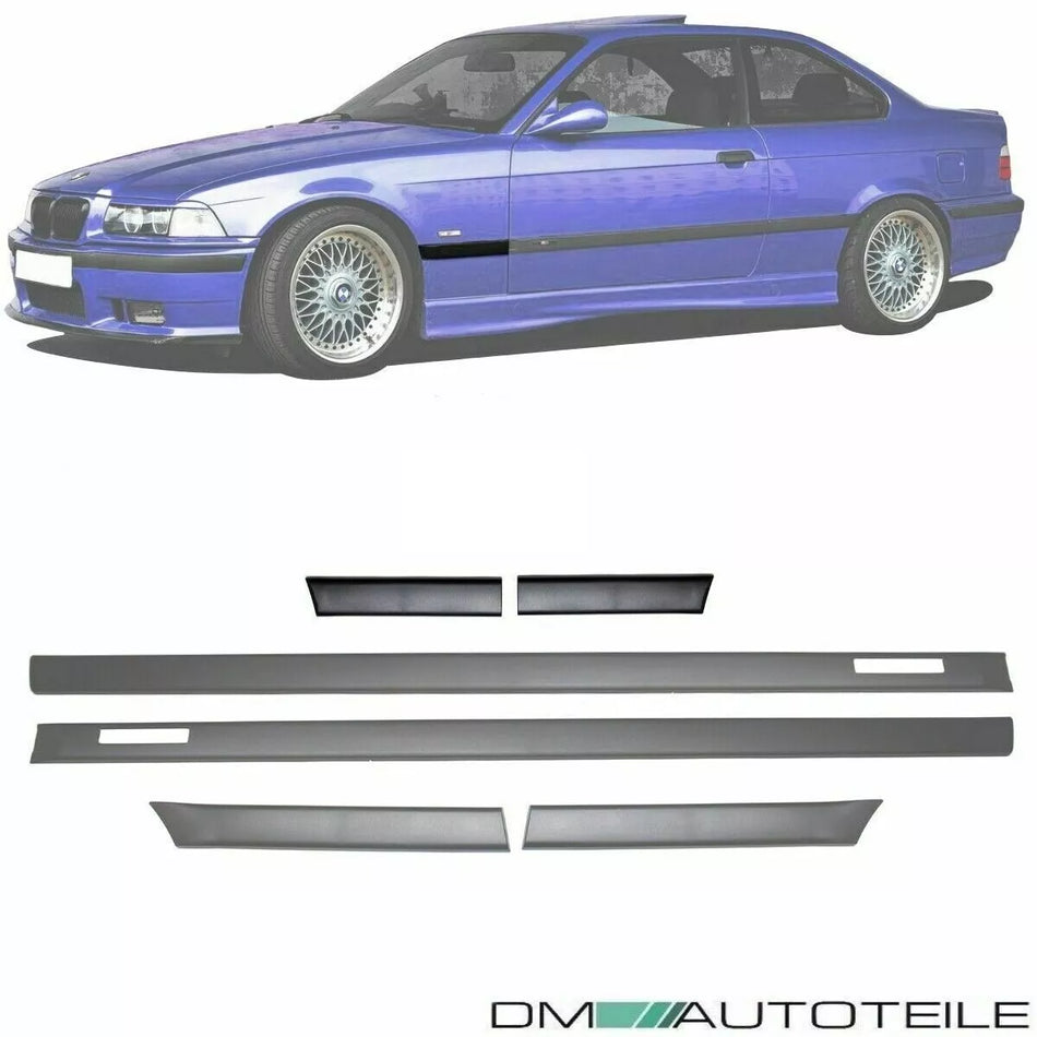 Set listelli porta emblema decorativi per BMW Serie 3 E36 Coupe Cabrio Serie & M