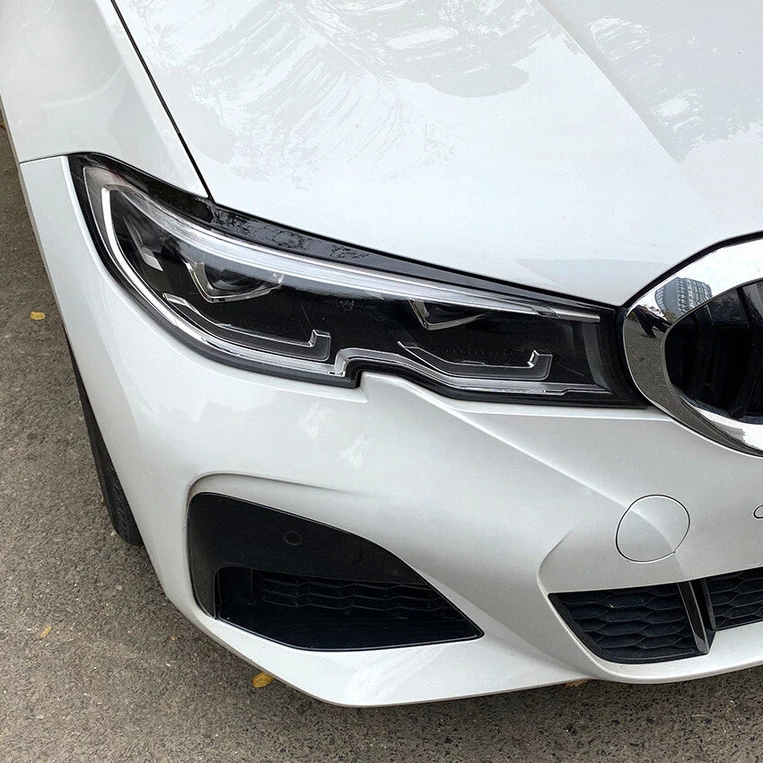 Parafanghi brutto sguardo nero lucido per BMW Serie 3 G20 G21 2019-2022 (