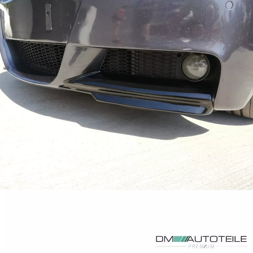 Set flaps splitter spoiler lama Nero Lucido per BMW Serie 3 E90 E91 M05-08