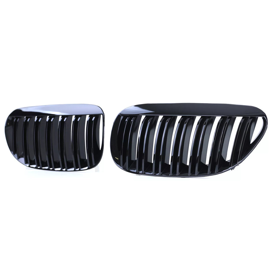 Griglia radiatore Sport doppia barra nera lucida adatta per BMW Serie 6 E63 E64