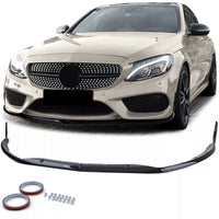 Lama Anteriore Sport Look Nero Lucido per Mercedes C W205 S205 14-18
