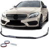 Lama Anteriore Sport Look Nero Lucido per Mercedes C W205 S205 14-18