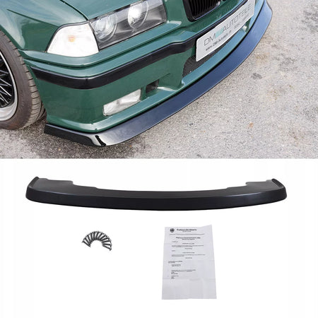 Spoiler anteriore lama Nero Lucido per BMW E36 Coupè Touring