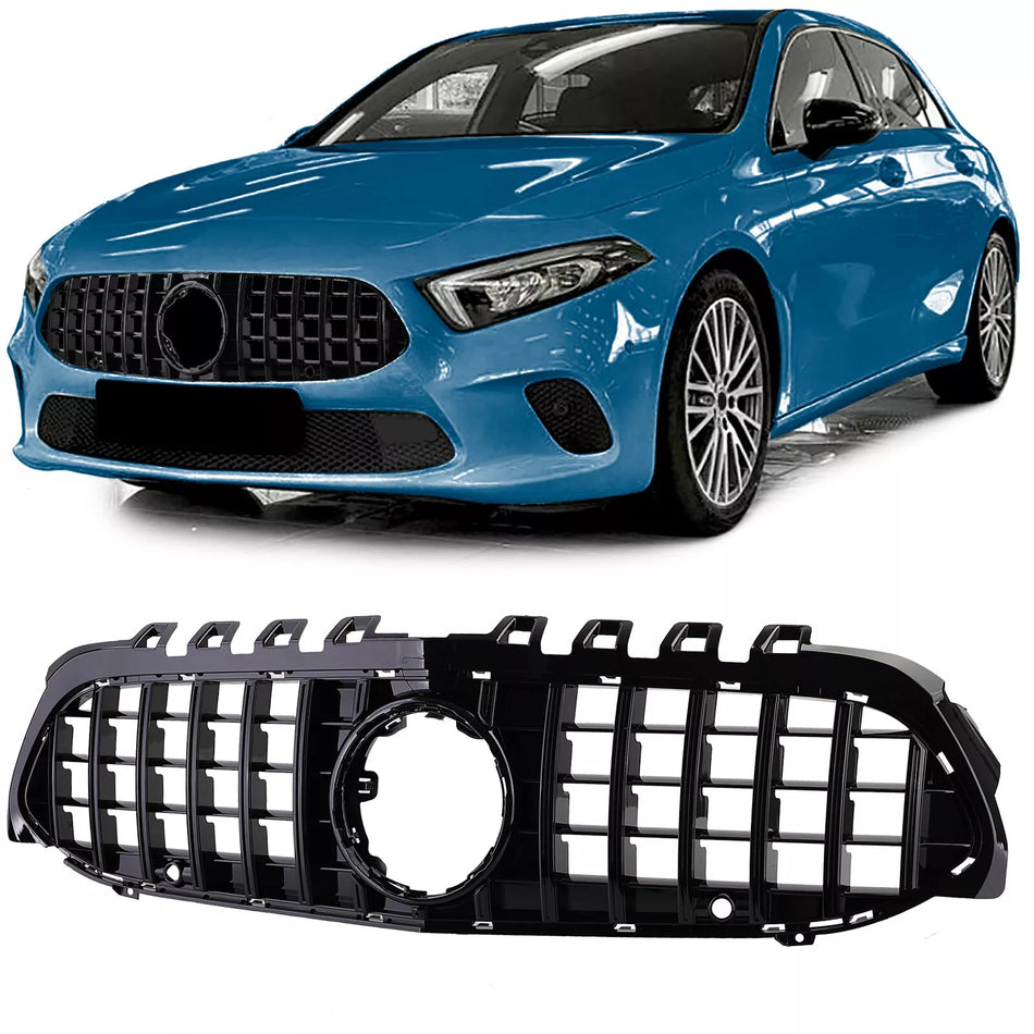 Griglia Sport nera lucida per Mercedes Classe A W177 V177 senza fotocamera