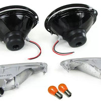 Kit fari in vetro trasparente + frecce cromate, per Mazda MX5 NA 90-98