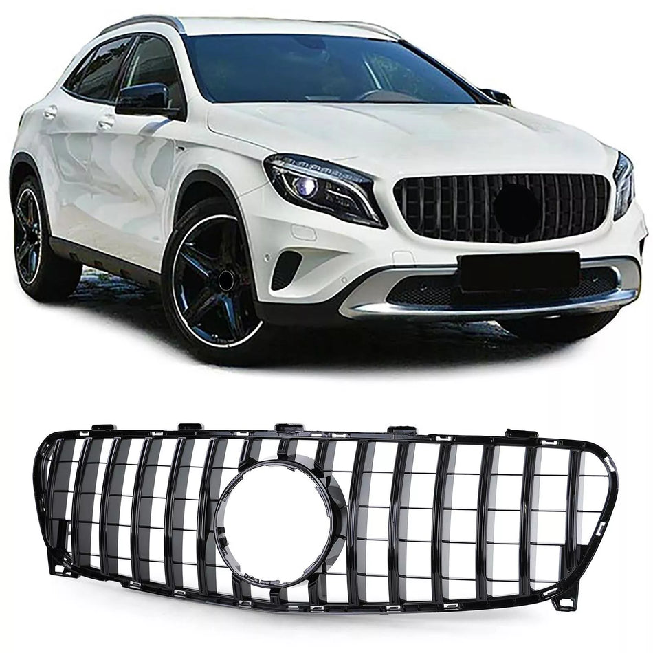Griglia radiatore Sport griglia nera lucida per Mercedes GLA X156 Facelift 17-20