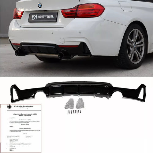 Diffusore Nero Lucido 435 per BMW F32 F33 F36 M Sport