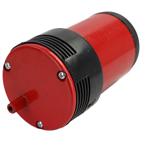 Clacson fanfara barca 2 suoni + 2 corna in metallo rosso + compressore 12 volt