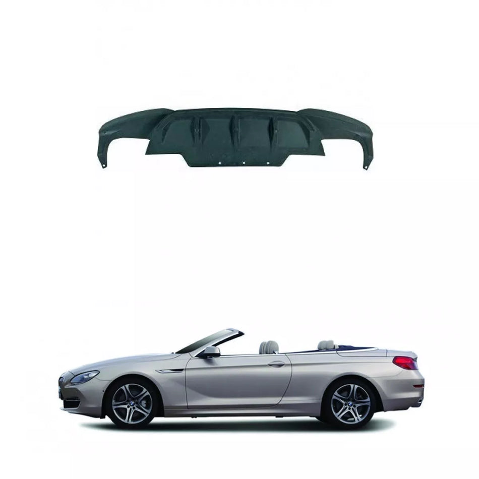 Diffusore Posteriore Nero per BMW Serie 6 F06 F12 F13 M Sport