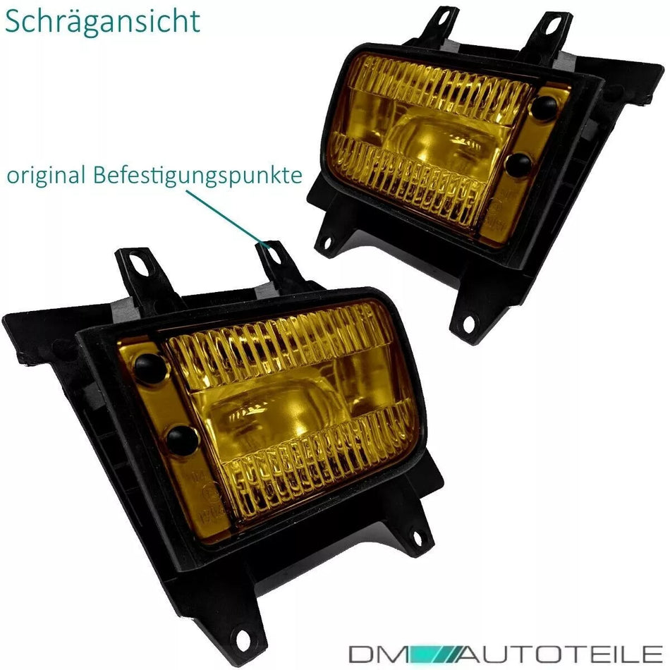 SET FENDINEBBIA giallo + lampadine H3 per BMW E30 Facelift 1987