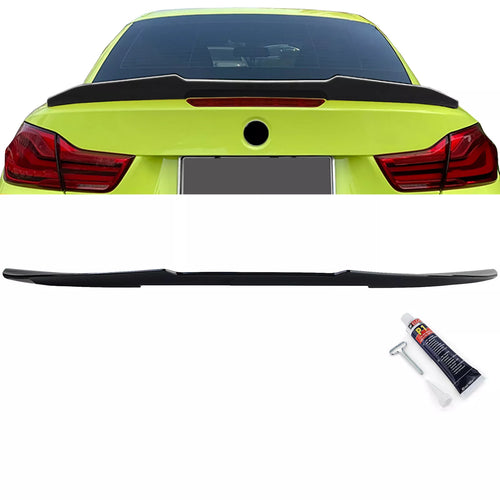Spoiler posteriore Ducktail nero lucido per BMW Serie 4 F33 Cabrio 13-21