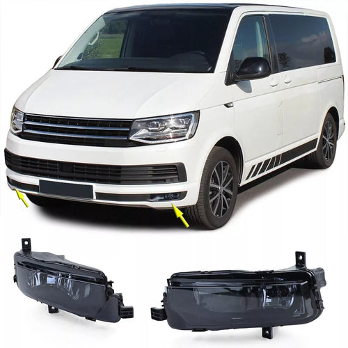 Fendinebbia vetro trasparente nero coppia fumo per VW T6 Bus Transporter dal 15