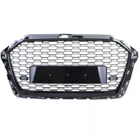 Griglia Sport griglia a nido d'ape nera lucida per Audi A3 8V 16-20 senza ACC