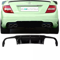 Paraurti diffusore Mercedes W204 C204 Nero Lucido +acc. per C63 AMG