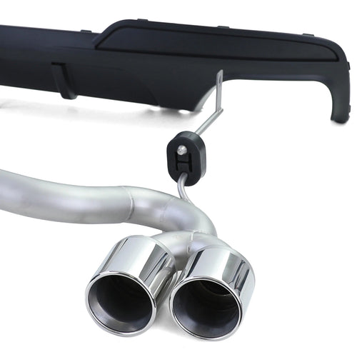 Diffusore posteriore opaco + terminale duplex per BMW F10 F11 520 525 528 530