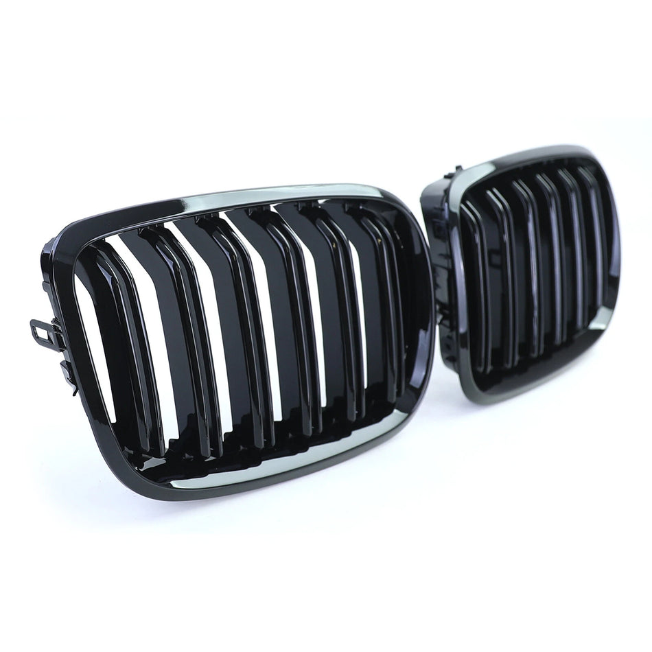 Griglia Sport doppia barra prestazioni lucida adatta per BMW X5 E70 X6 E71