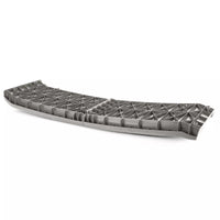 Rampa cani auto ingresso antiscivolo pieghevole grigia 155x40 cm fino a 90 kg
