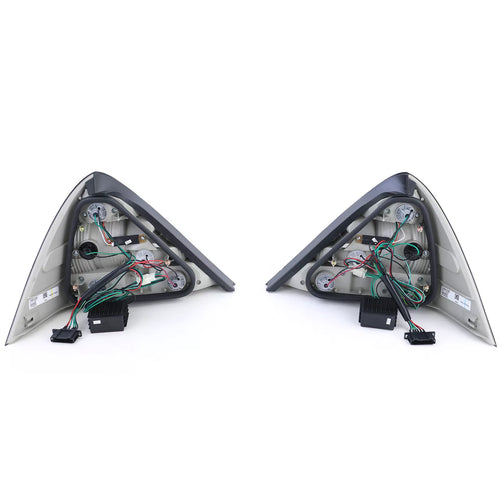 Luci posteriori vetro trasparente LED nero fumo, per Mercedes SLK R170 96-04