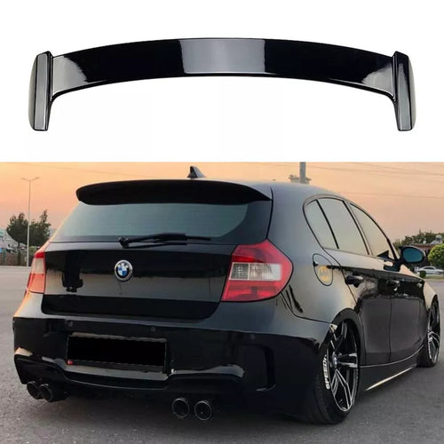 Spoiler tetto Lama per BMW Serie 1 E81 E87 nero lucido