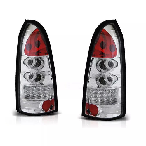 Fanali posteriori LED cromo per Opel Astra G Caravan 97-04