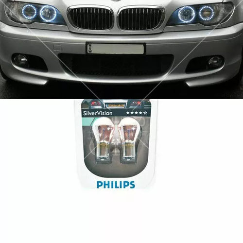 Philips® Silver Vision Set Lampadine Cromate Frecce Pin Spostati 12V 21W