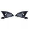 Coppia fari H4 neri + motore per Ford Fiesta JH JD 05-07