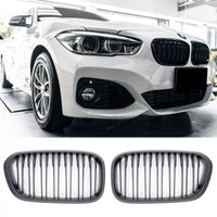 per BMW SERIE 1 F20 F21 GRIGLIA RADIATORE DOPPIO PONTE NERO OPACO 2015-2019