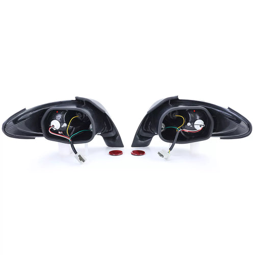 Fanali posteriori trasparenti cromato per Peugeot 206 CC Coupe Cabrio 00-08