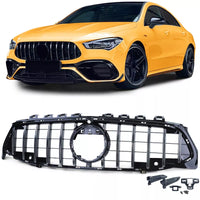 Griglia Sport cromata nera lucida adatta, per Mercedes CLA C118 X118 dal 19