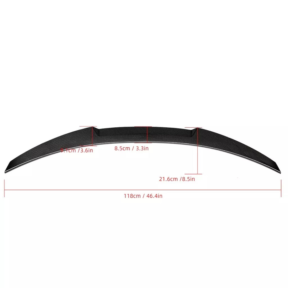 Spoiler Posteriore Evo GT Bagagliaio vero carbonio per BMW Serie 3 E92 Coupè + M