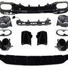 Diffusore + Terminali di Scarico 2x2 NERO per MERCEDES W118 C118 CLASSE CLA