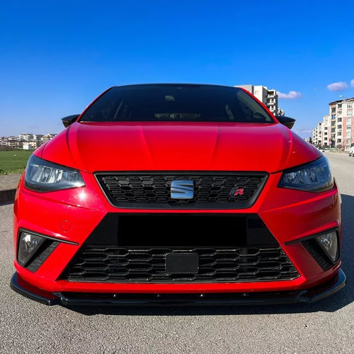 Spoiler anteriore lama Nero Lucido per Seat Ibiza 5 2017-2024